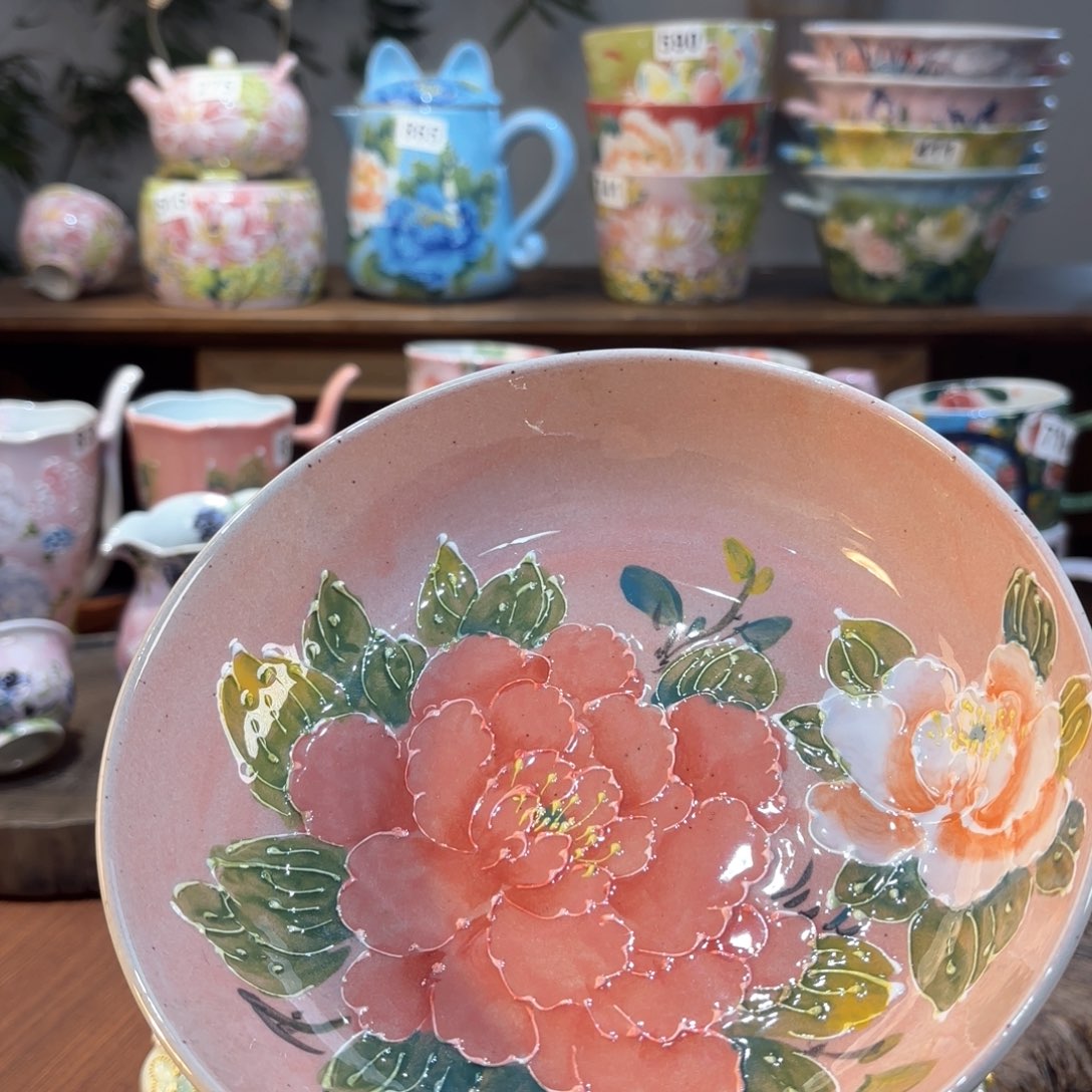 景德镇手绘高温釉下彩陶瓷茶具