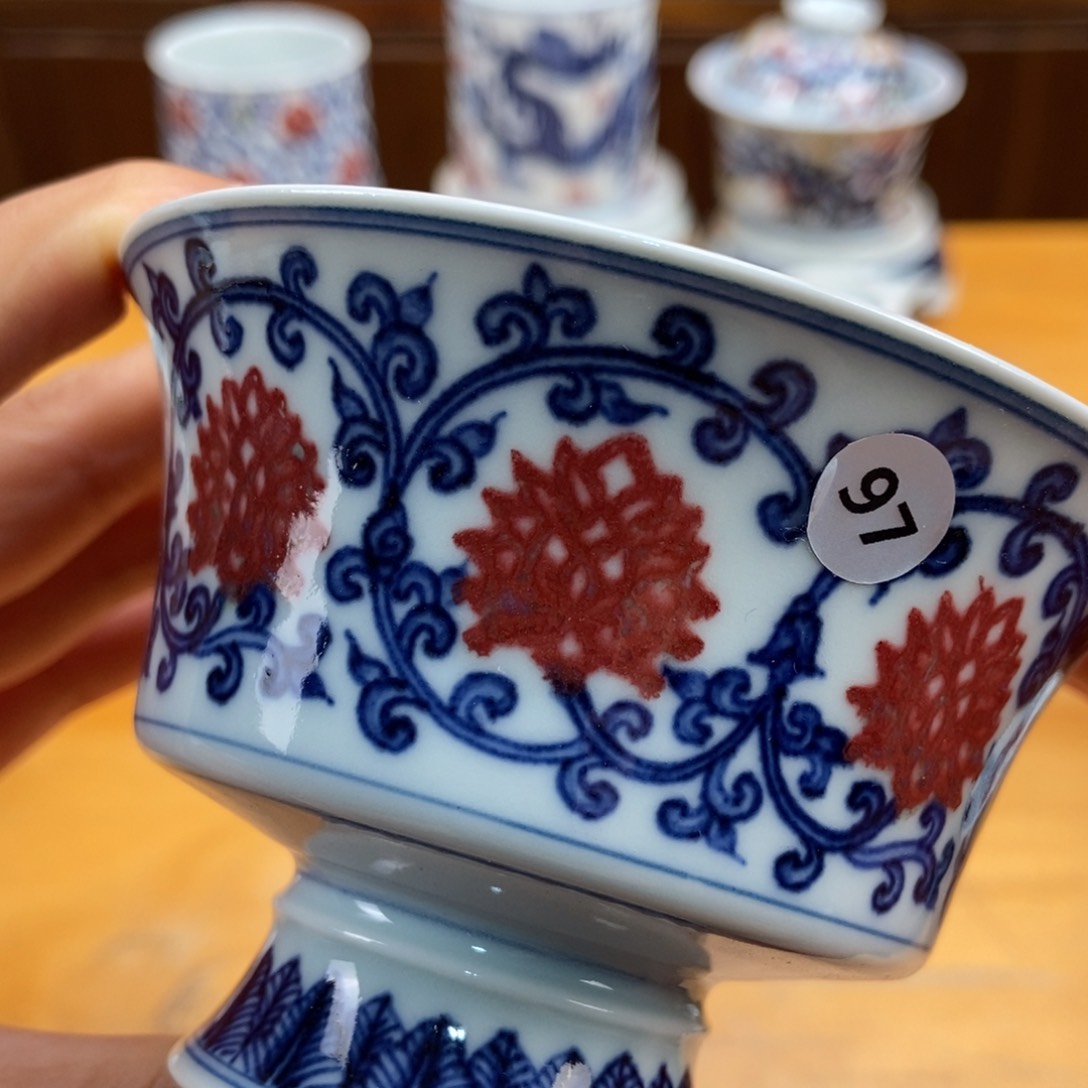 手绘现代茶具非古董