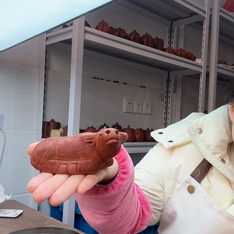 紫砂牛茶宠茶宠茶宠