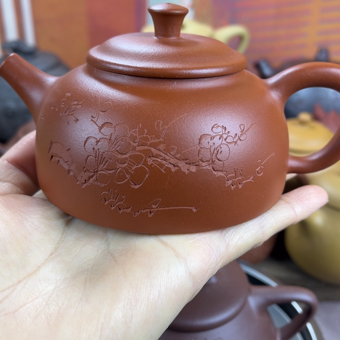 紫砂茶壶宜兴紫砂壶微瑕干裂纹