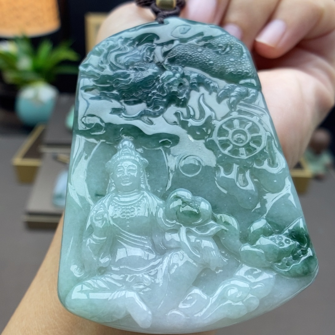 翡翠未镶嵌颈饰吊坠35