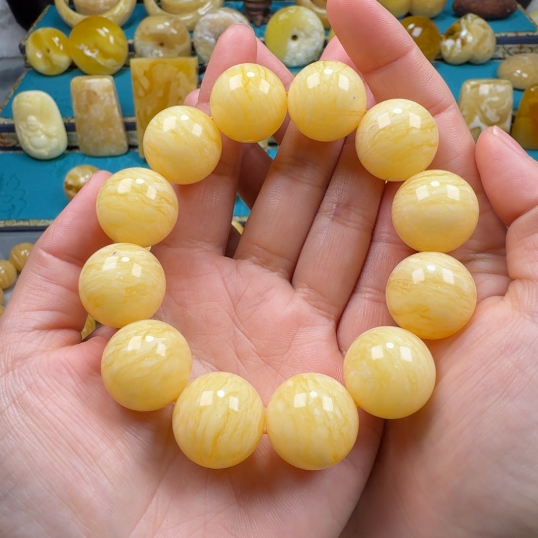 蜜蜡手链未镶嵌蜜蜡