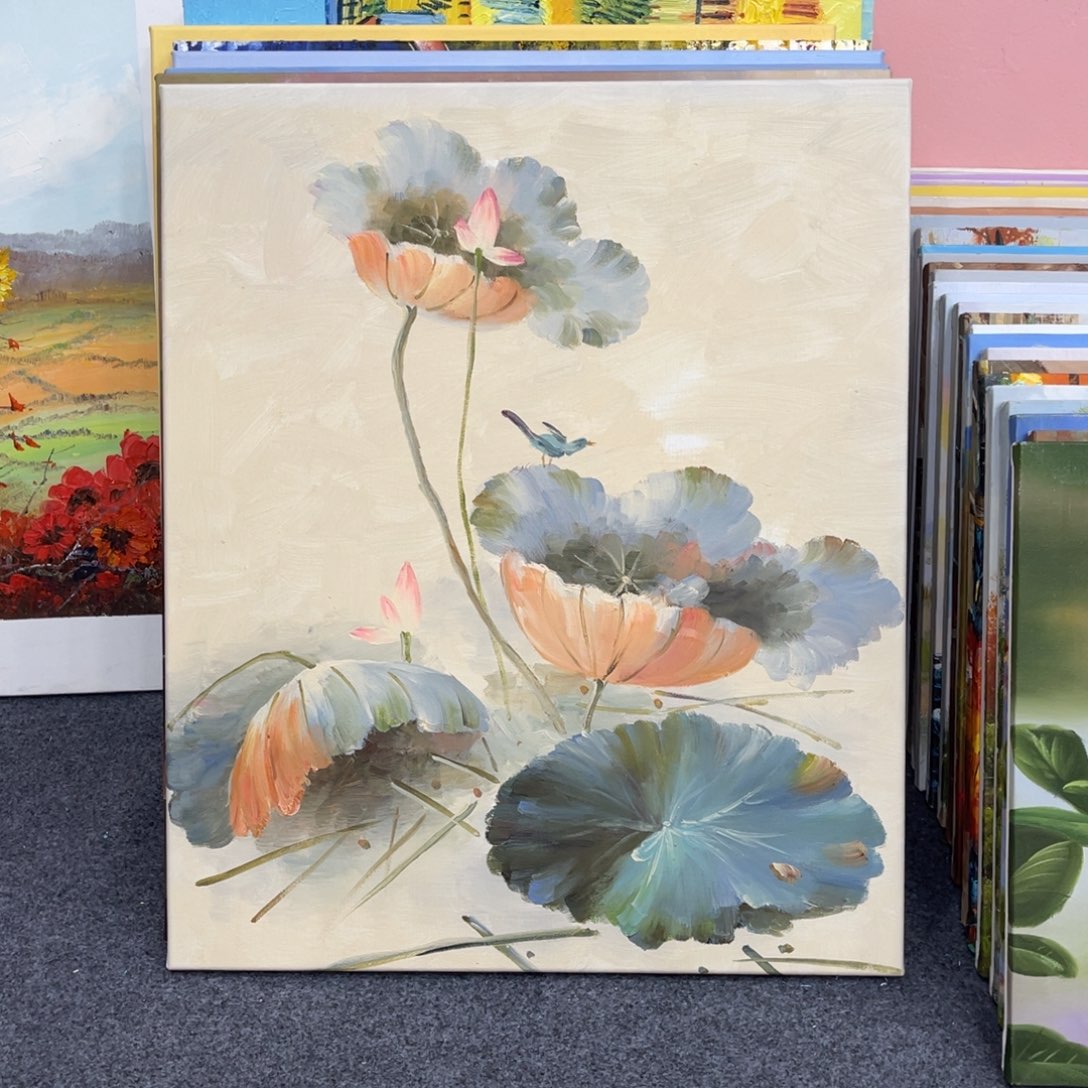 【闪购商品】油画花卉53/63带框-////