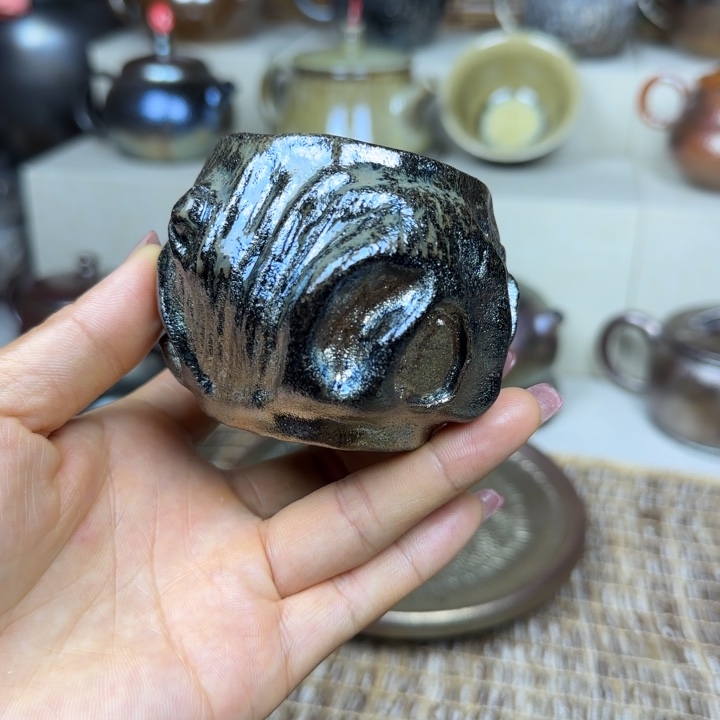 云南建水紫陶柴烧壶