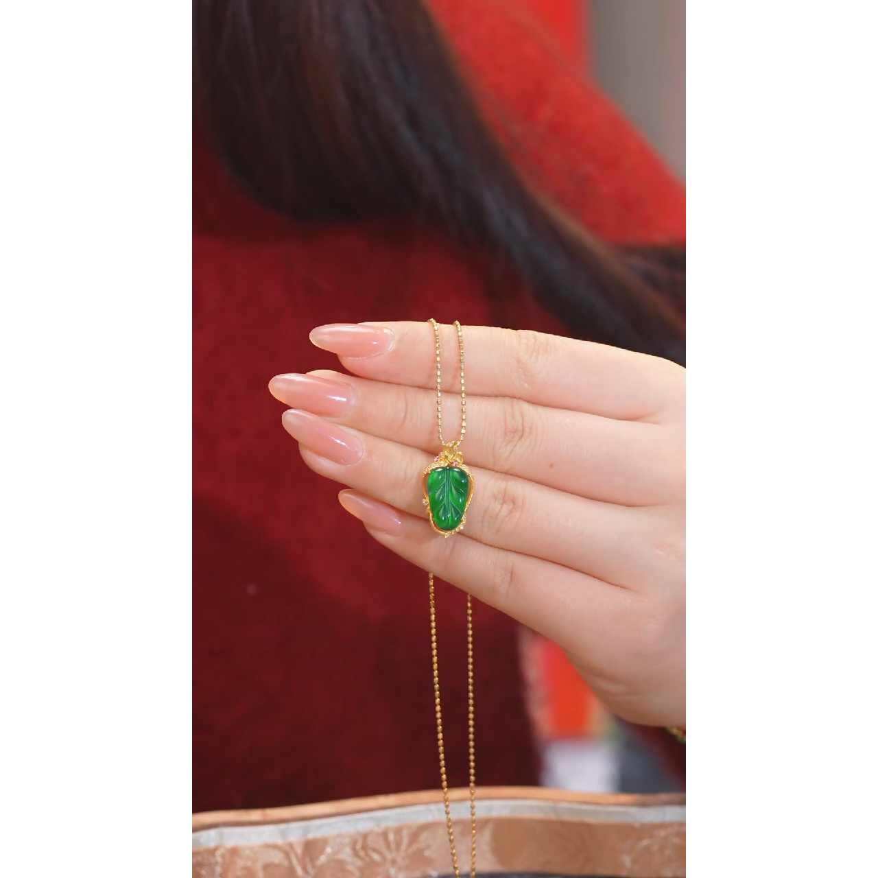 翡翠吊坠(不含链)18K金镶嵌多样性发@@P6100