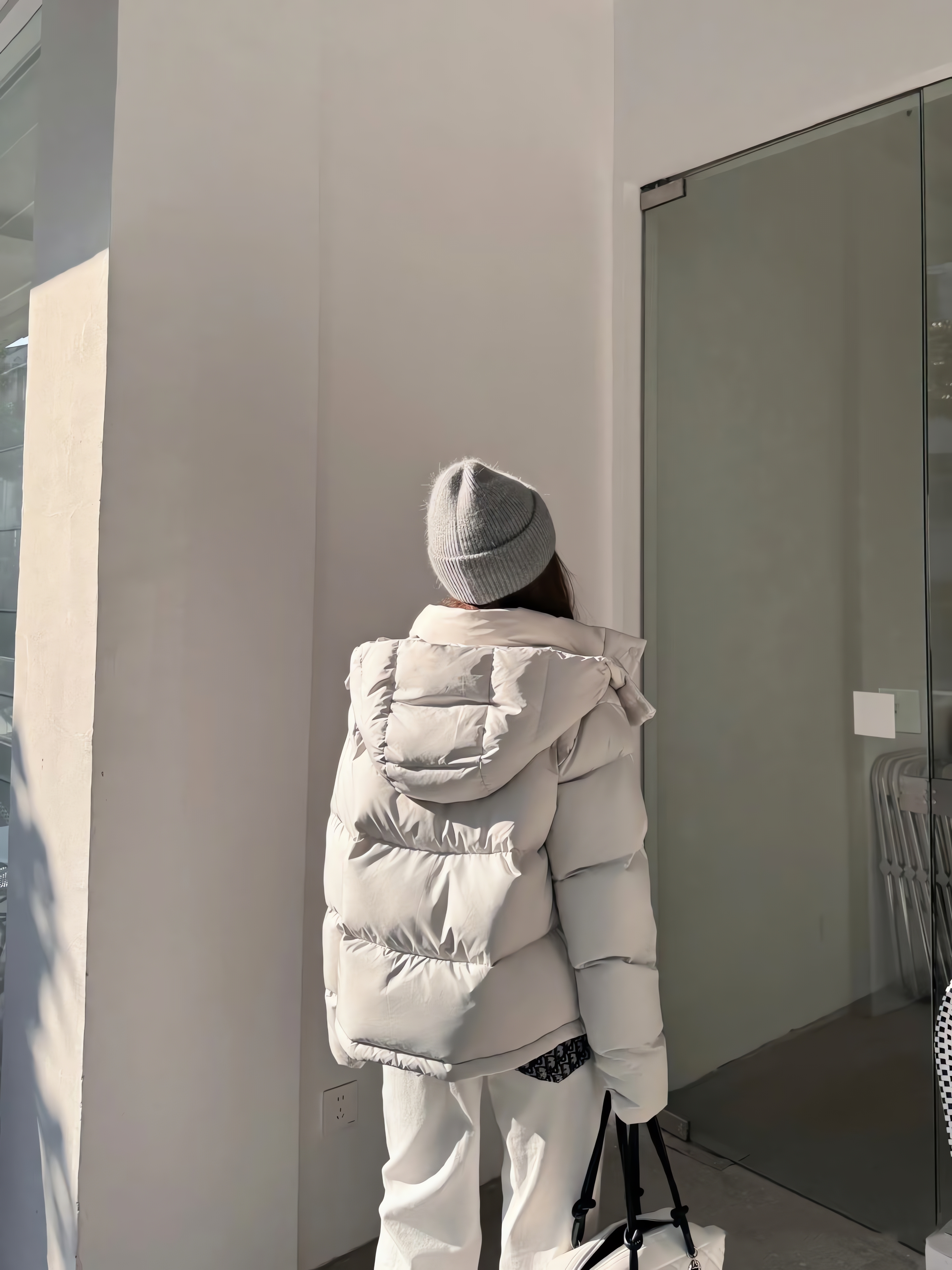 【小章鱼三店】四格泡芙连帽羽绒外套