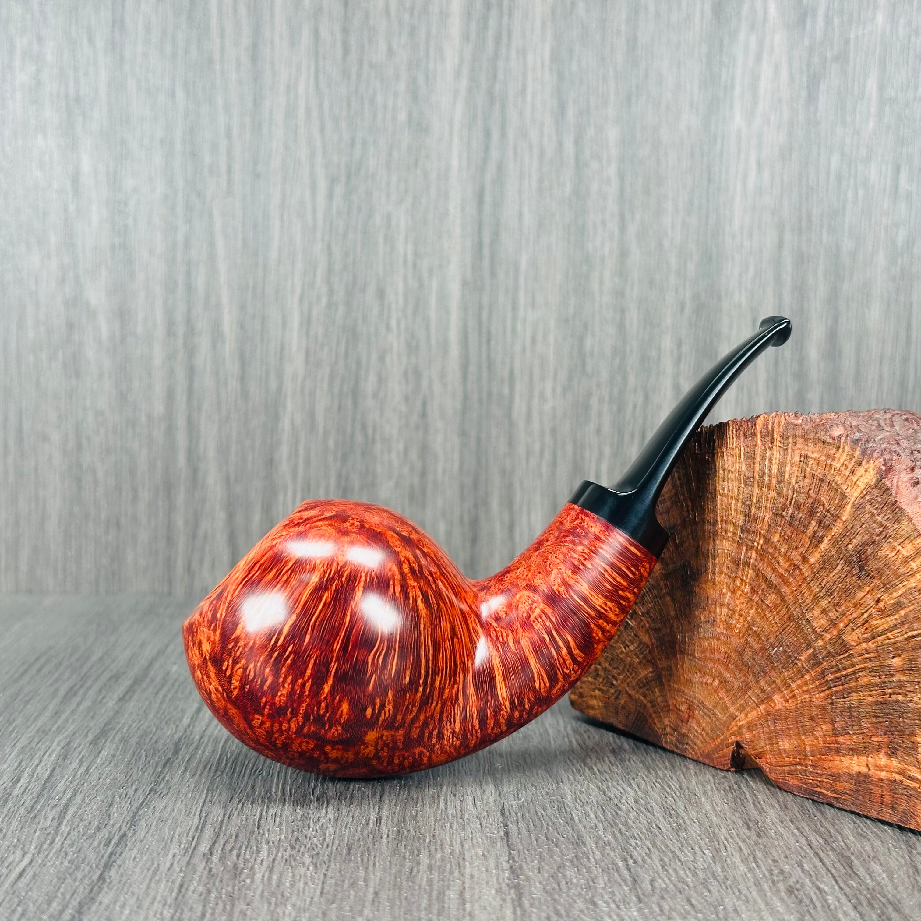 丹麦S.BANG斯邦手工烟斗石楠木 数字签名级UN1410胖苹果河豚斗