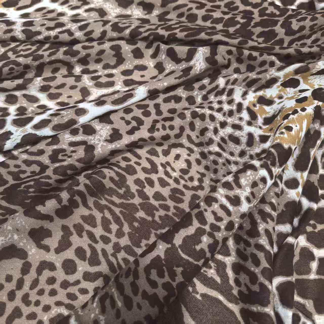 【奶茶豹纹】130*130四边流苏气质时尚大方巾围巾披肩洋气高级风 女