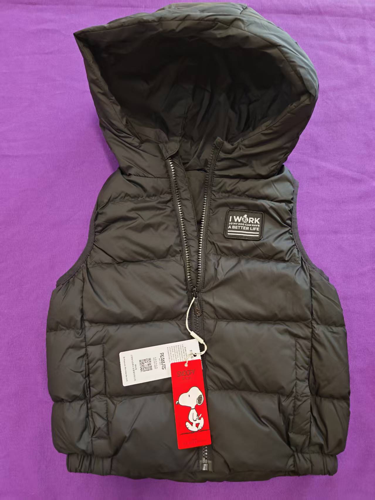 男女童鹅绒羽绒马甲