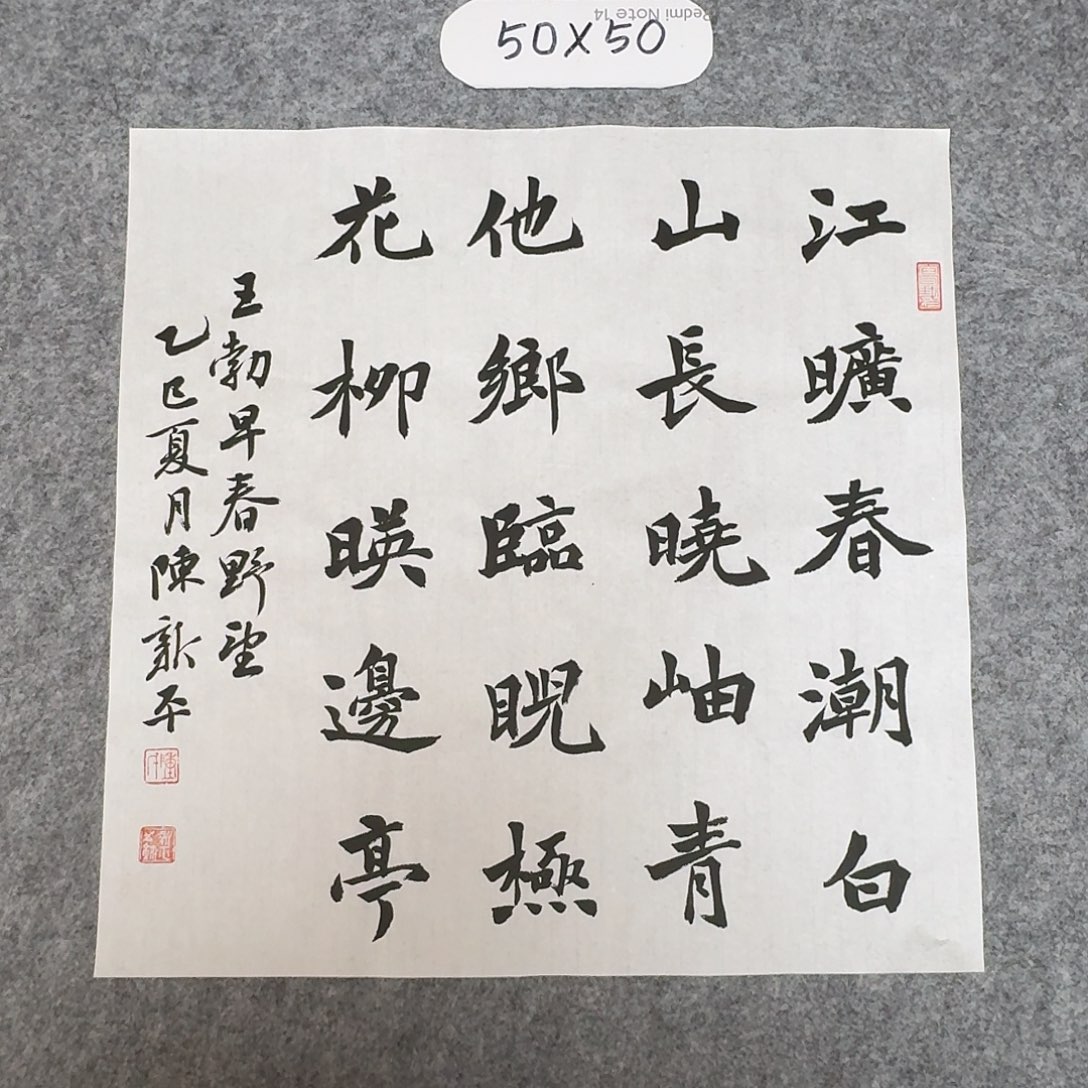 书法中书陈新平50×50