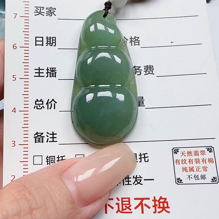 翡翠颈饰未镶嵌天然