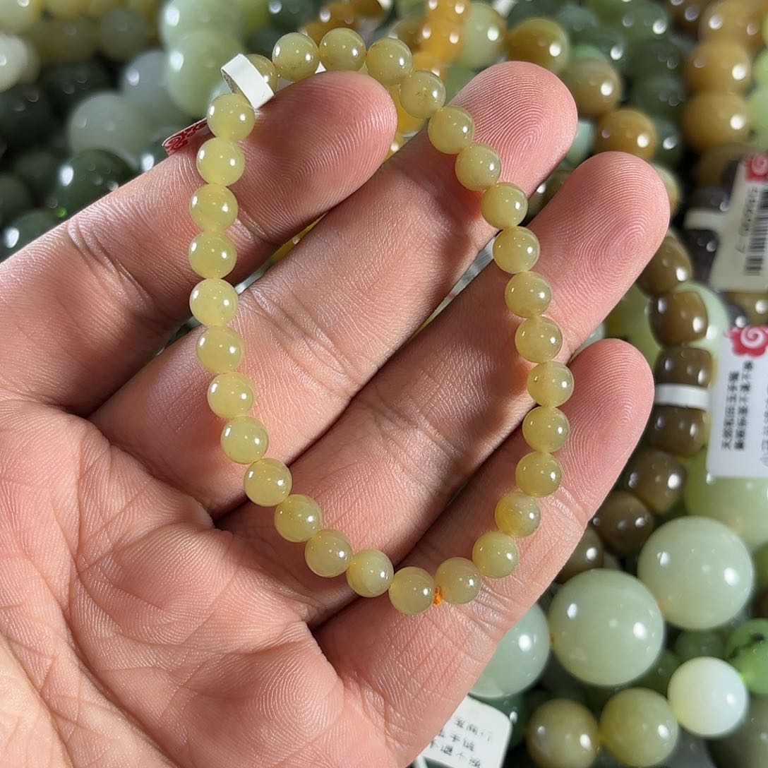 和田玉手链未镶嵌W90