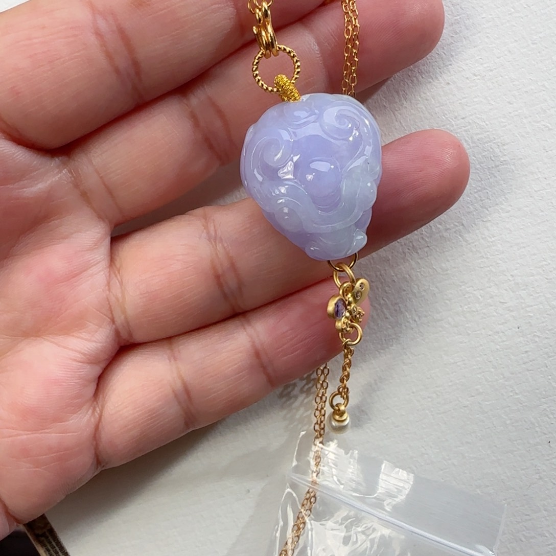 翡翠颈饰未镶嵌仿古