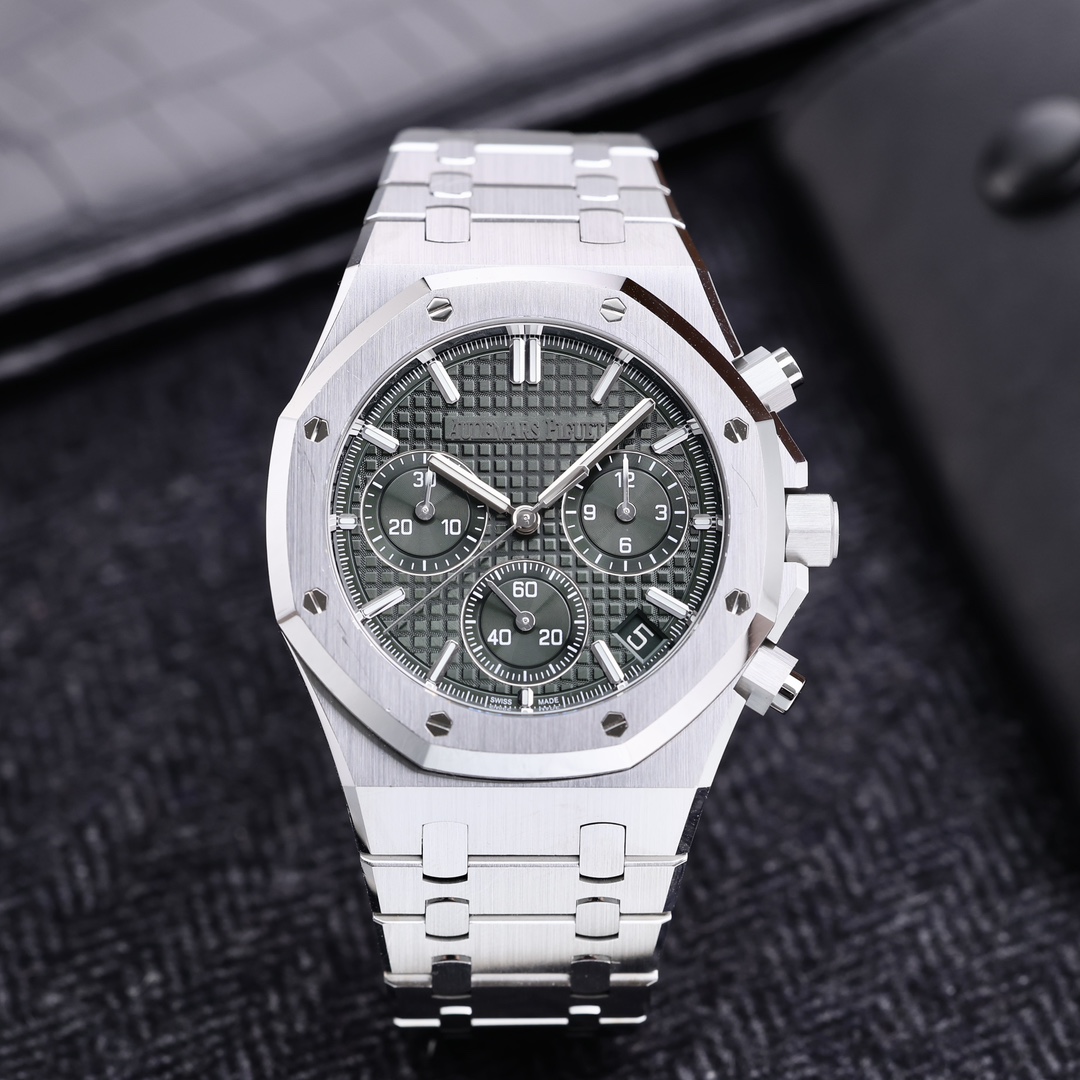 95新 Audemars Piguet/爱彼 26240ST 绿钢 单表 查码2025年