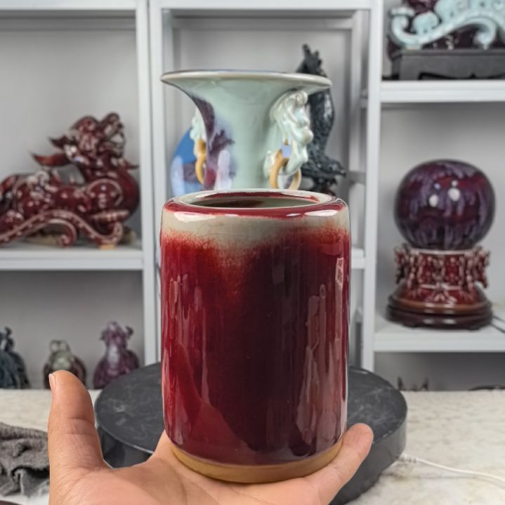 摆件钧瓷摆件神后镇钧瓷