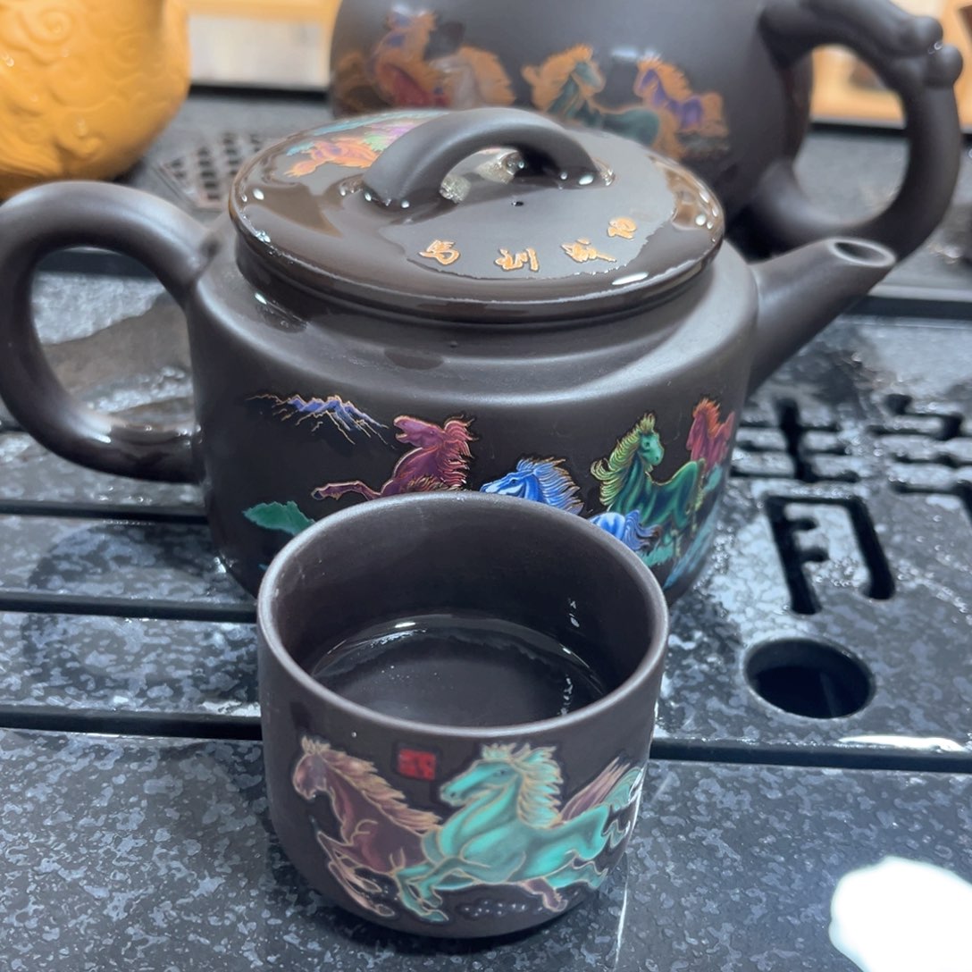 茶壶紫砂一壶4个客杯