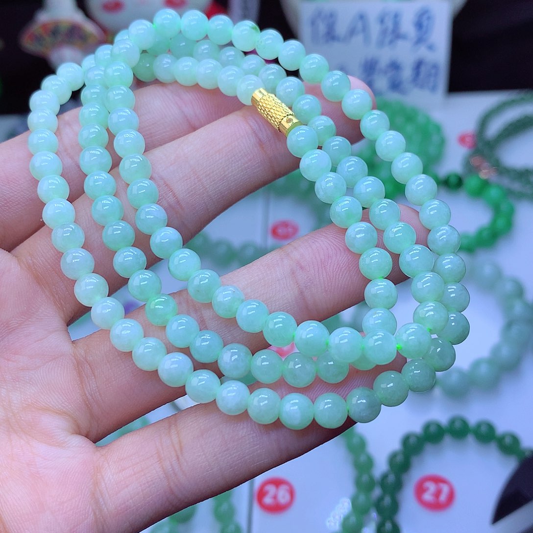 翡翠毛衣链未镶嵌卡5.5