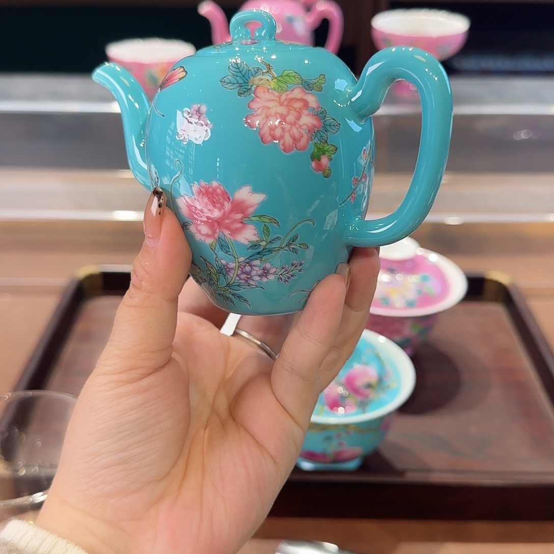 益***卓珐琅彩主人杯茶具套装