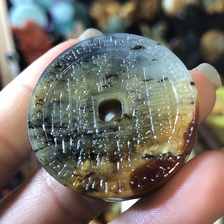 岫玉未镶嵌岫玉挂件