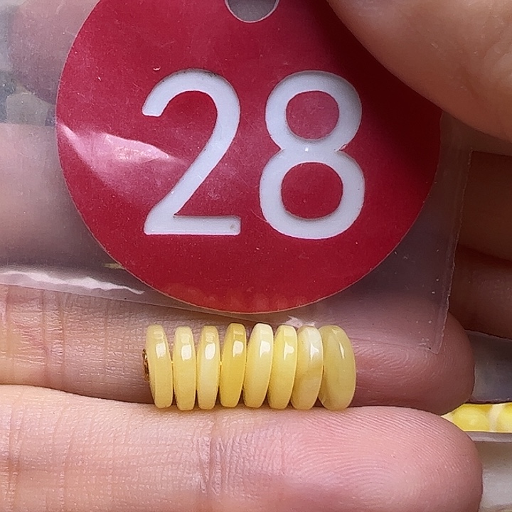 蜜蜡未镶嵌珠宝奇石7mm精工隔片