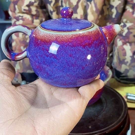 摆件d****s尚峰钧窑作品西施壶