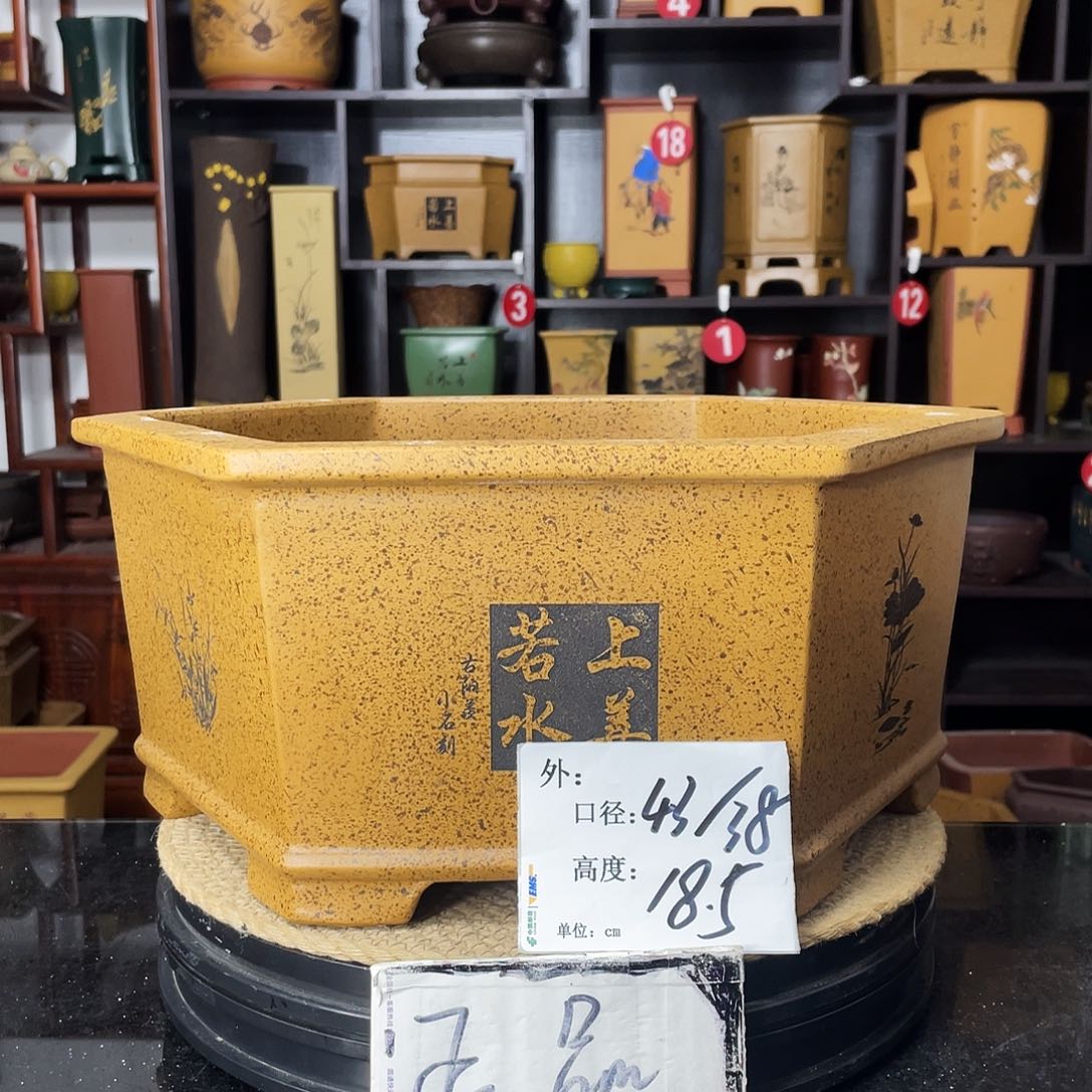 紫砂D-婉秋紫砂花盆