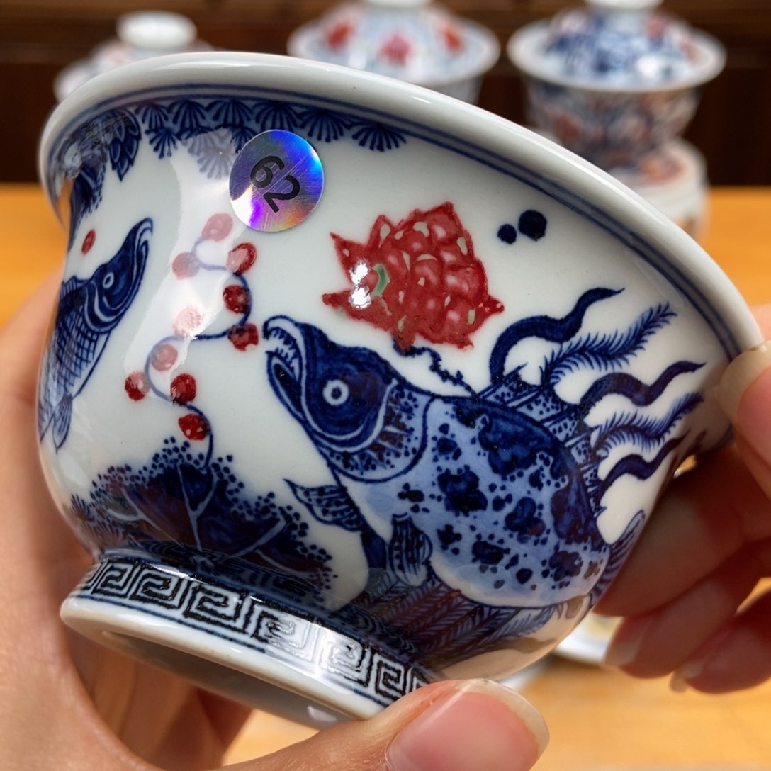 手绘现代茶具非古董