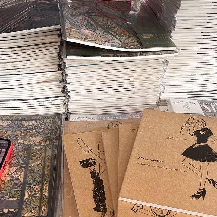 A5胶装横线发8本尔雅