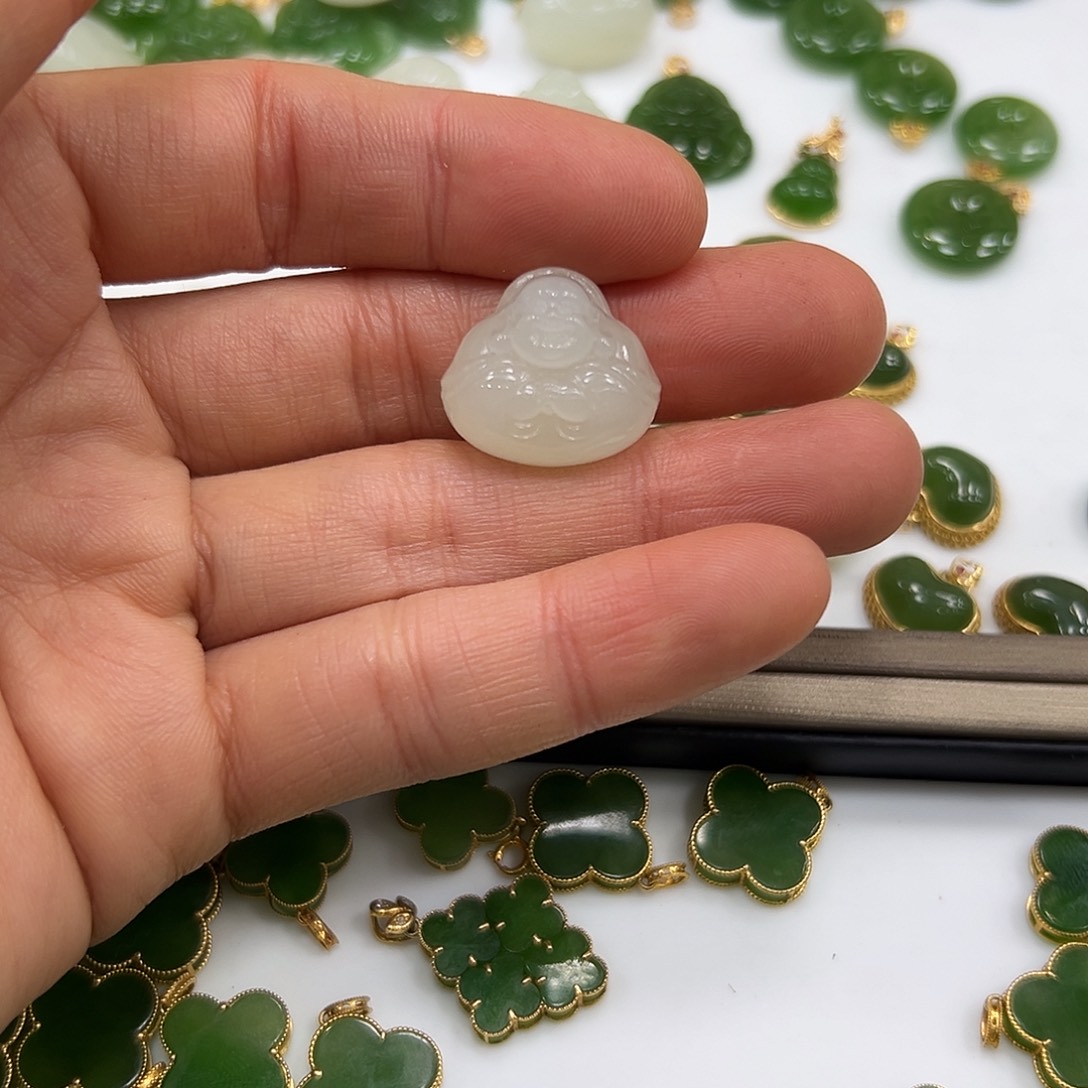 和田玉颈饰未镶嵌暖*