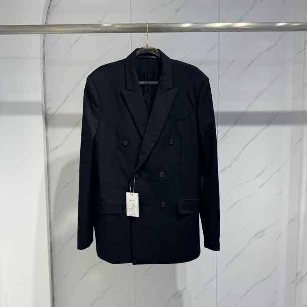 95新 Givenchy/纪梵希 双排黑色西装外套/50码