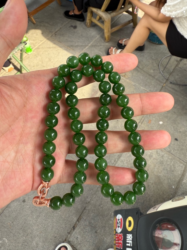 和田玉碧玉妈妈链