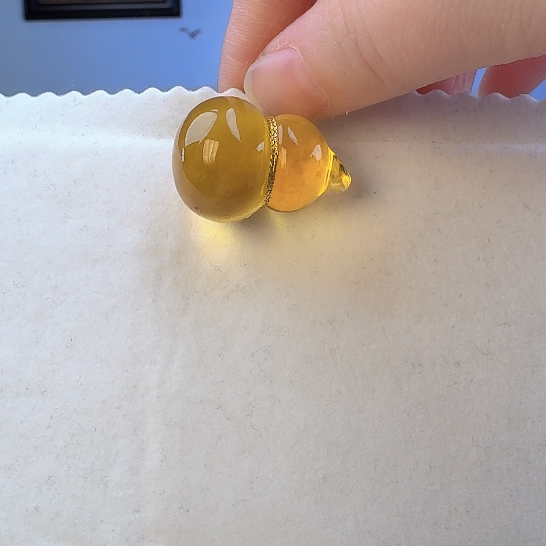 治***愈琥珀未镶嵌颈饰初见珠宝蜜蜡