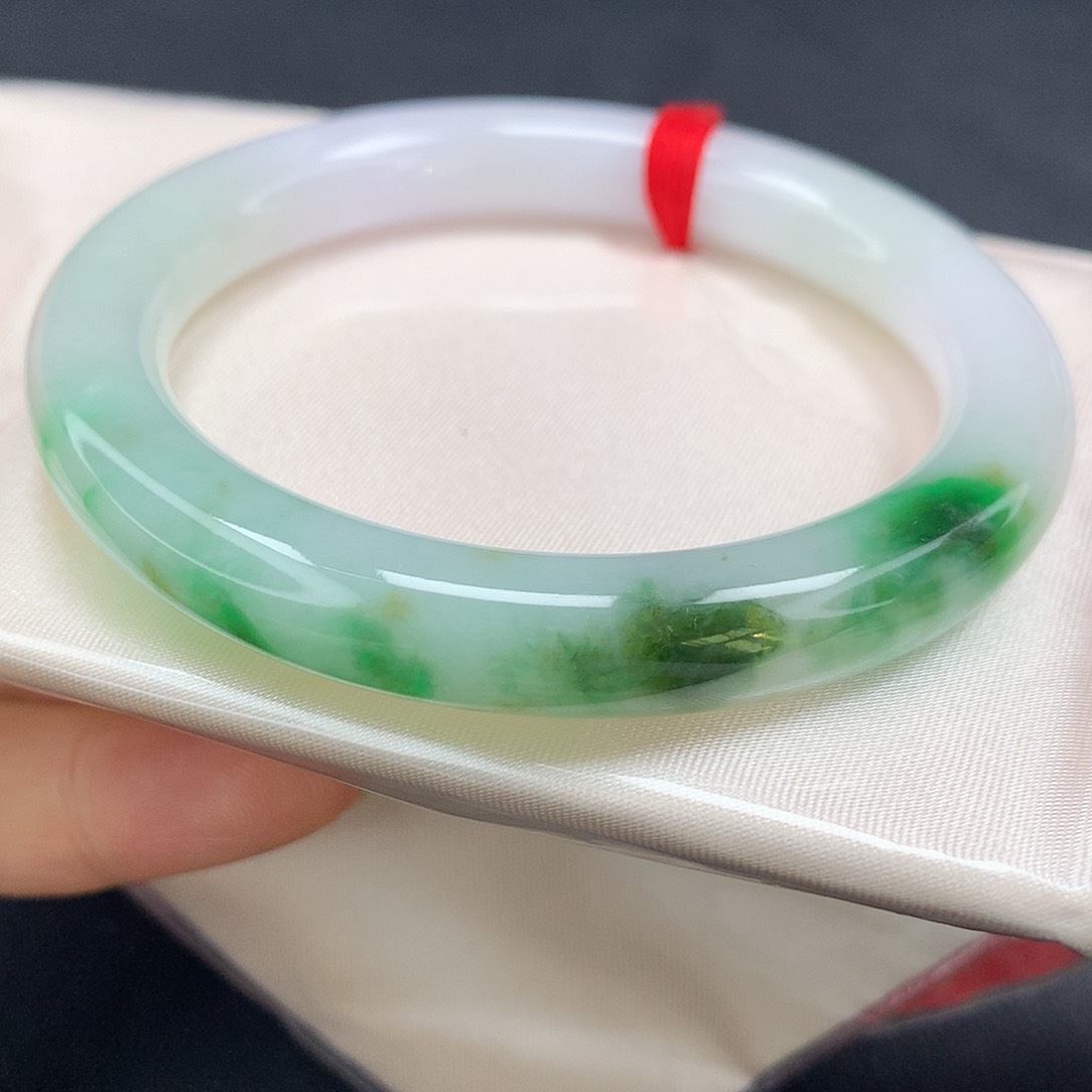 未镶嵌手镯翡翠，39号圆条