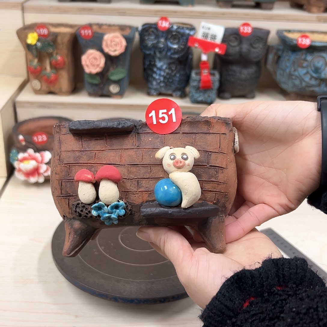 紫砂花盆151号内囗12×10外高11