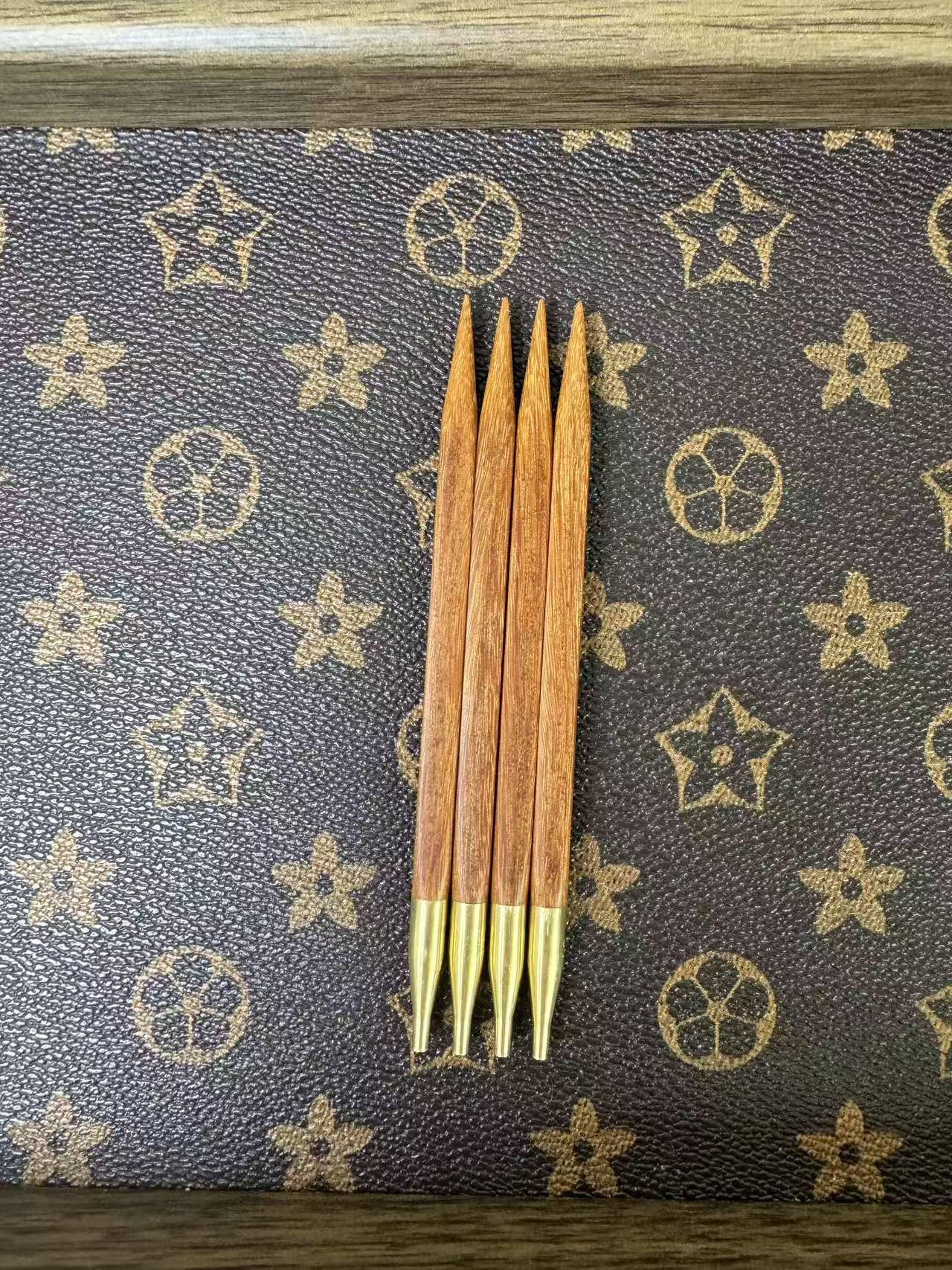 精品金星檀木可拆卸手工环形针毛衣针纯手工打磨