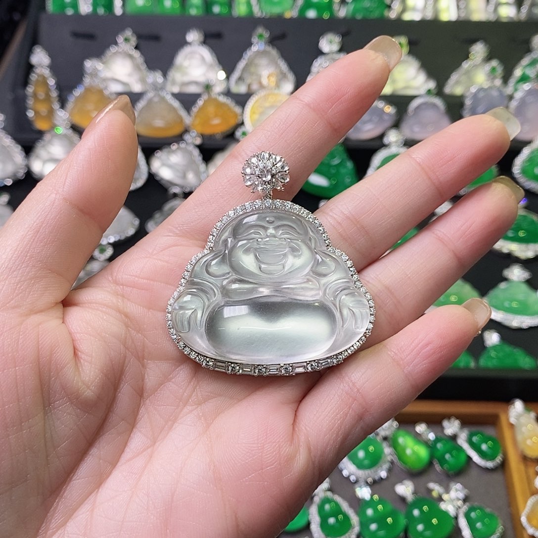 石英质玉颈饰银S925镶嵌