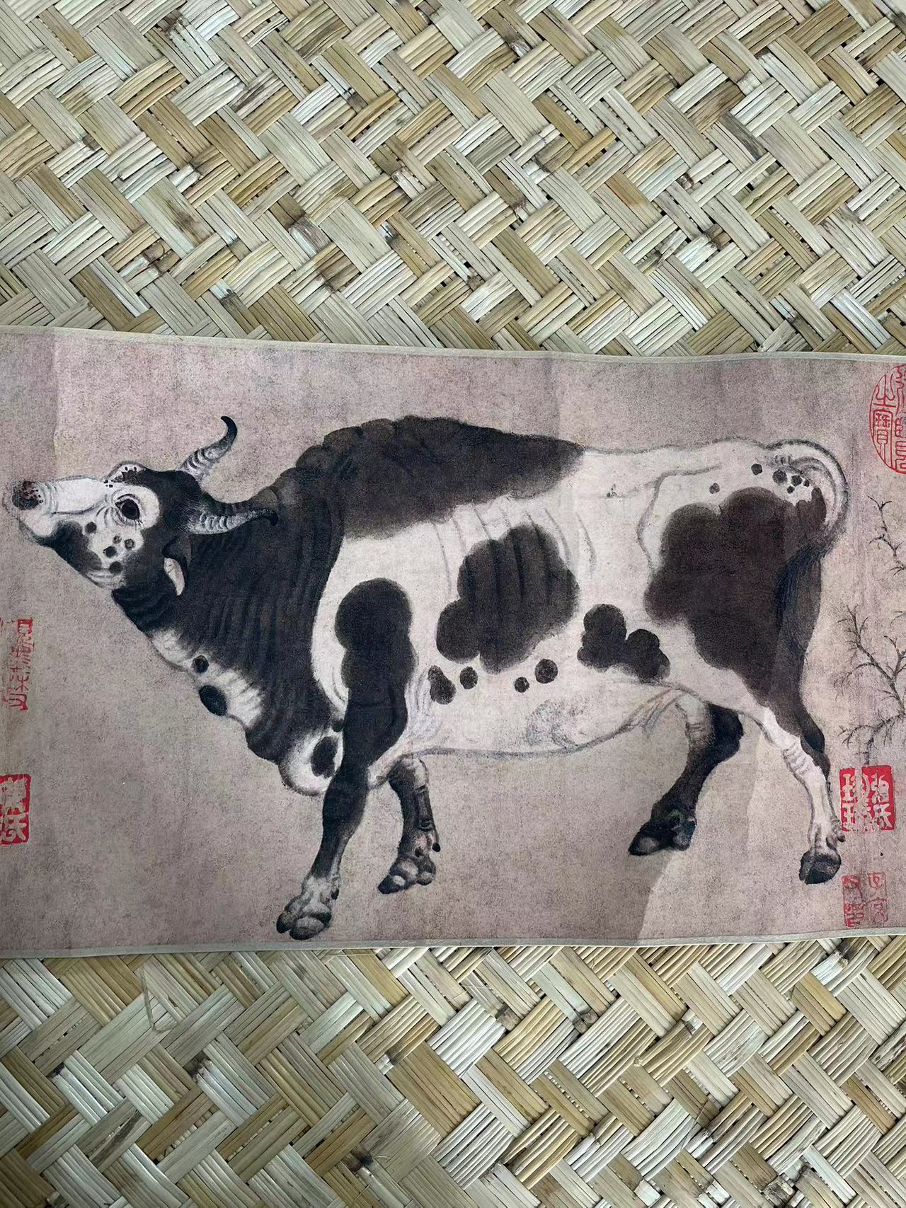 开播-《小五牛图》【精品复仿】高清艺术微喷复刻画