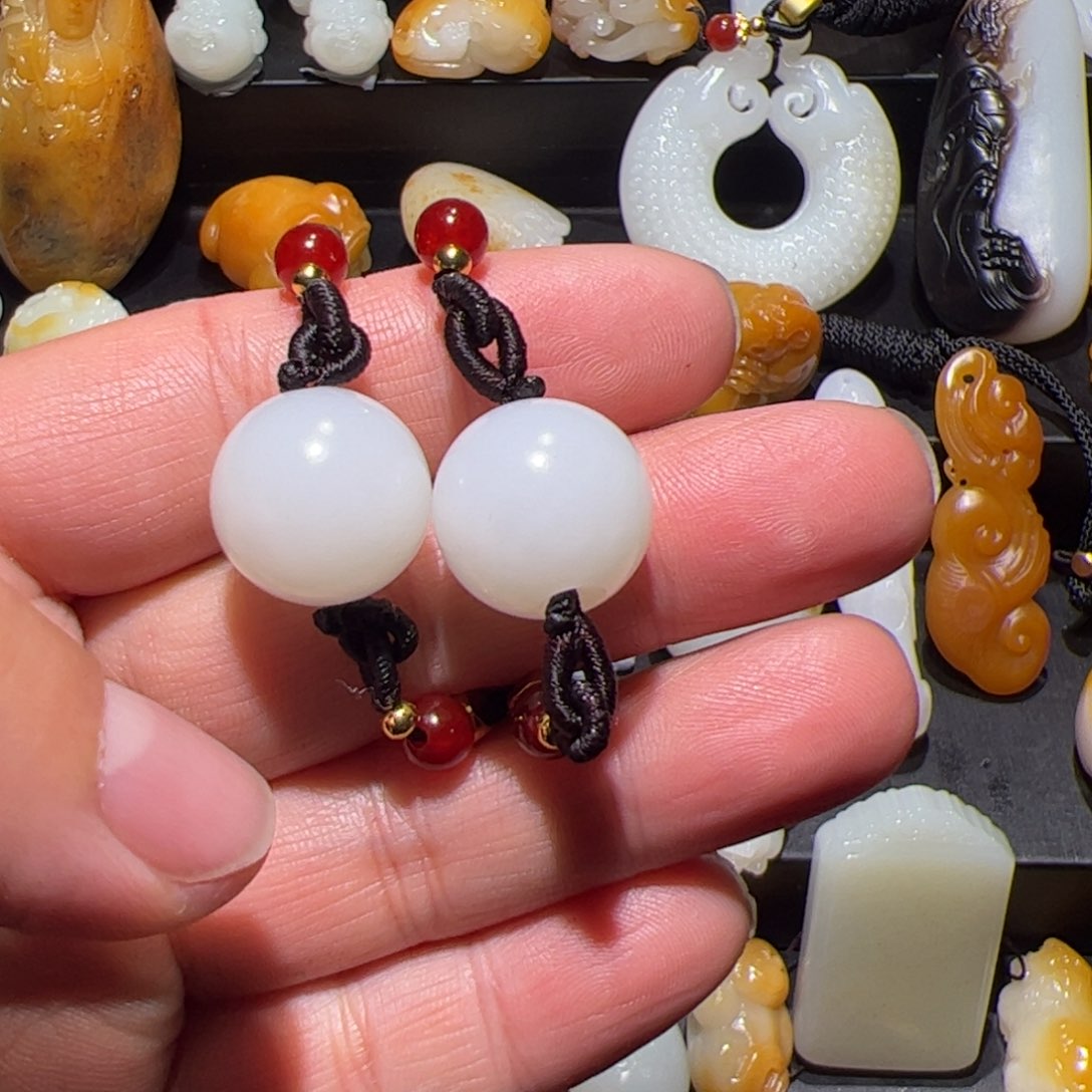 和田玉挂件未镶嵌二*