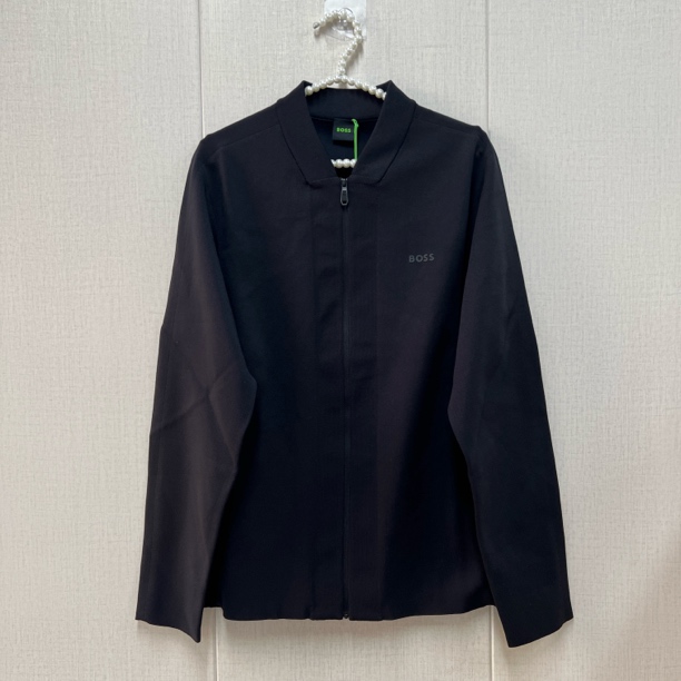 HUGO BOSS/雨果博斯 hu142 黑色薄款外套 百搭潮流