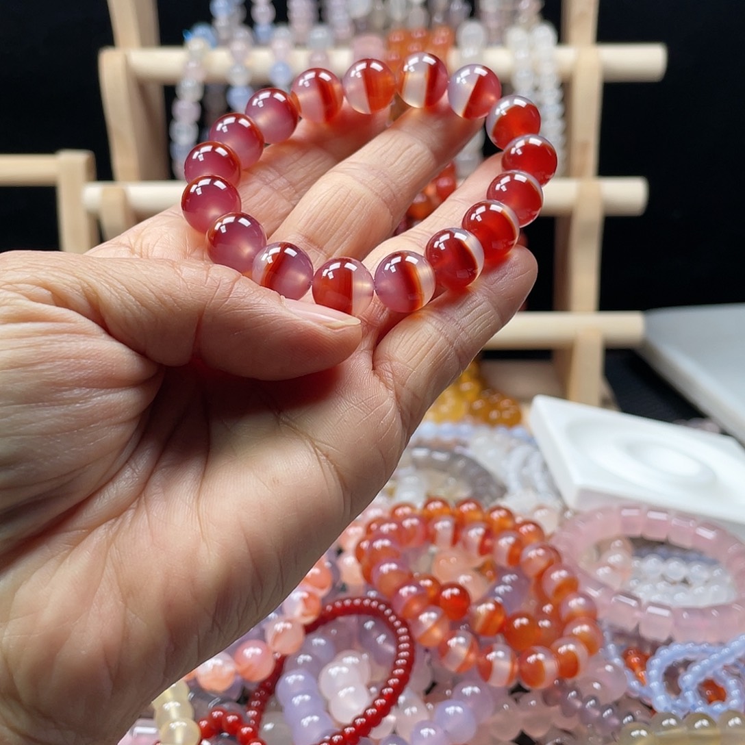 *****玛瑙/玉髓合金手链