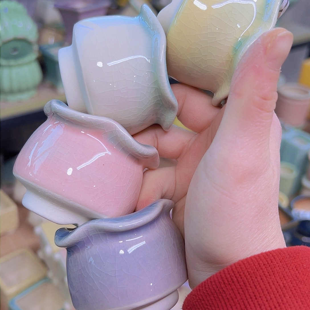 红陶陶瓷花盆当场满12包邮