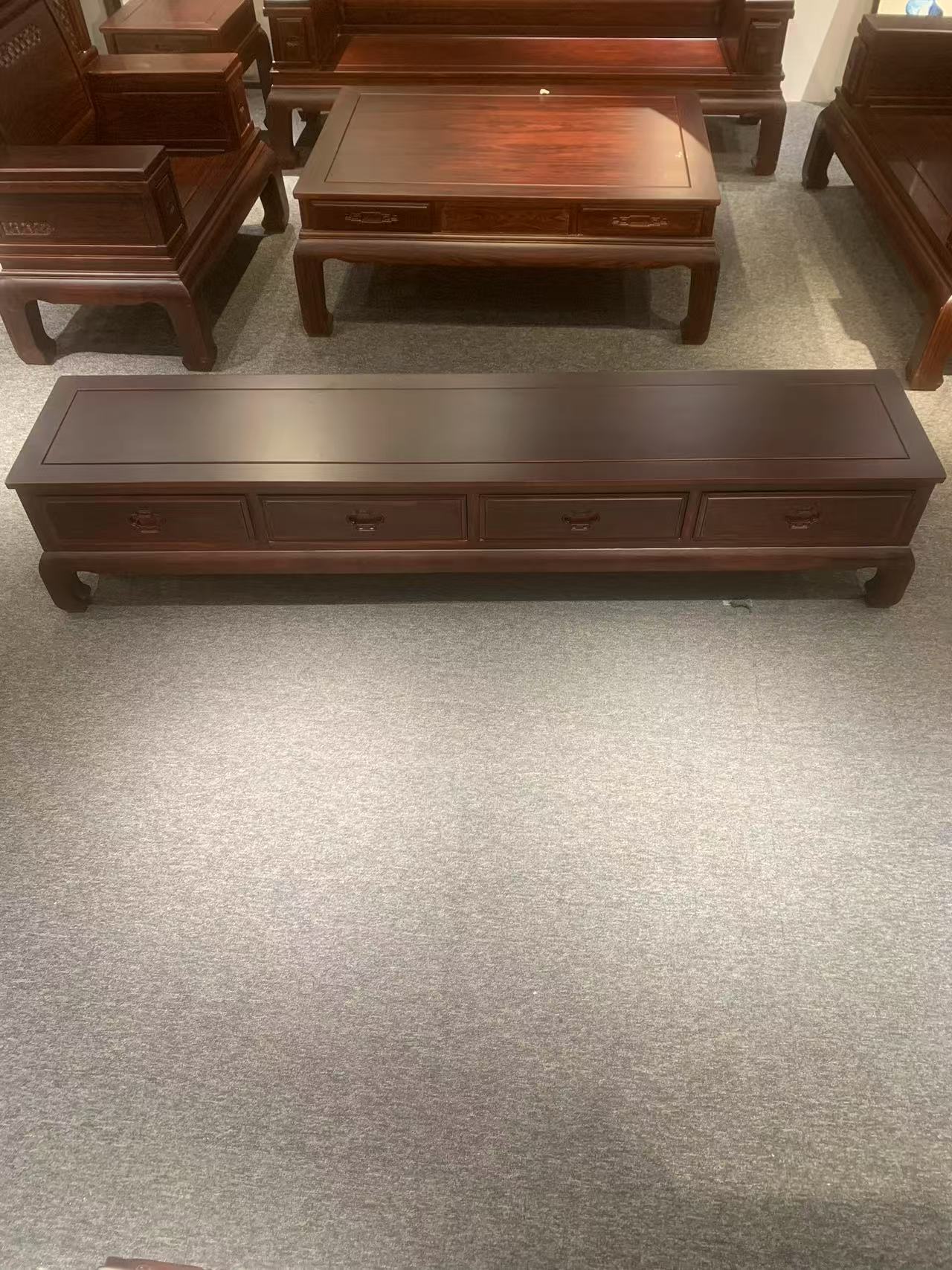 电视柜客厅电视柜落地新中式禅意客厅影视柜矮柜储物地柜