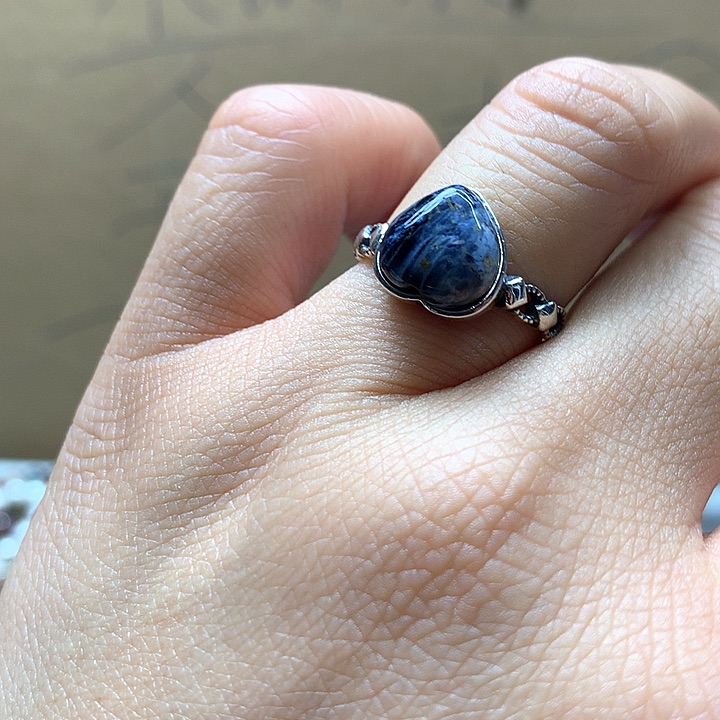 水晶水晶戒指银S925镶嵌