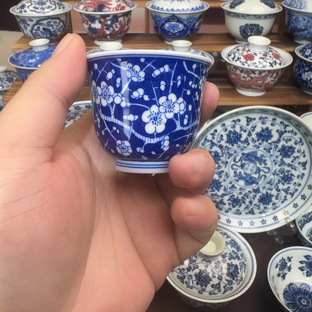 W***J陶瓷杯子纯手工手绘瓷瓷