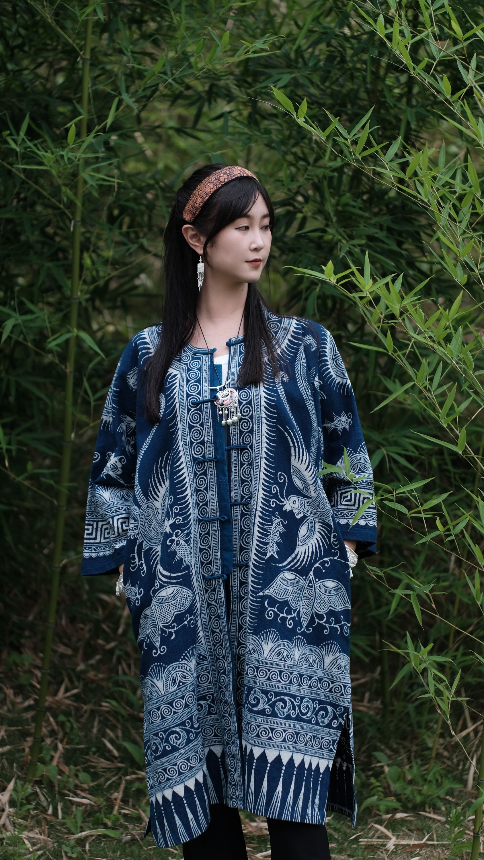 【非遗手工服饰】非遗好物民族风蜡染开衫中长款长外套四季私定款