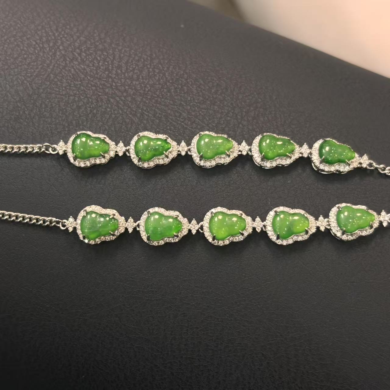 【大源】天然翡翠时尚大气葫芦手链（发一件）