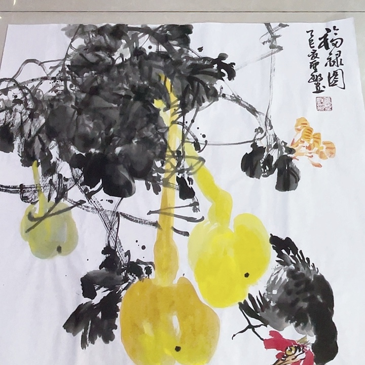 国画张圣敏先生纯手绘作品