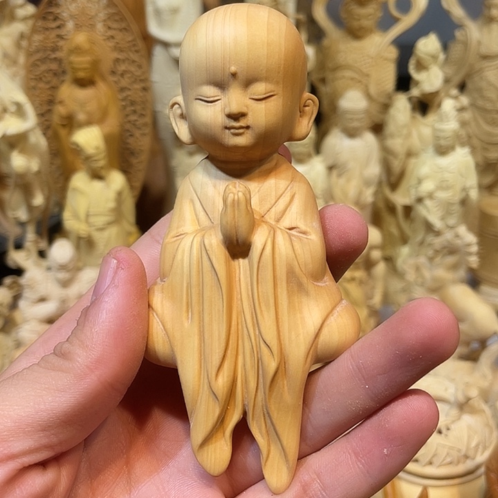 黄杨木黄杨木坐禅和尚