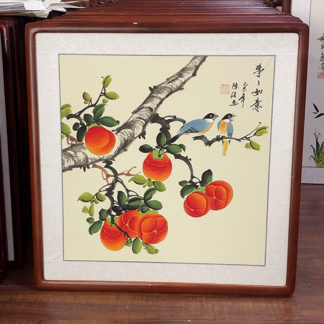 国画带框尺寸63*63厘米