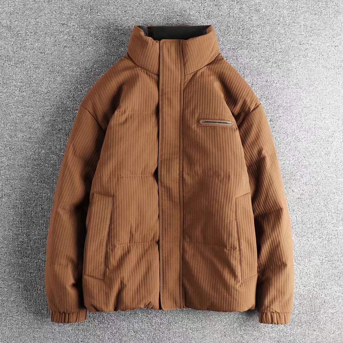 冬季新款男士加厚保暖百搭户外休闲立领防风御寒外套#3399